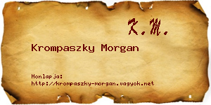 Krompaszky Morgan névjegykártya